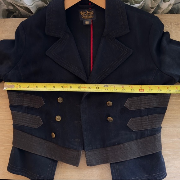 Vintage Polo by Ralph Lauren Navy, black and Gray Blazer - Picture 5 of 6